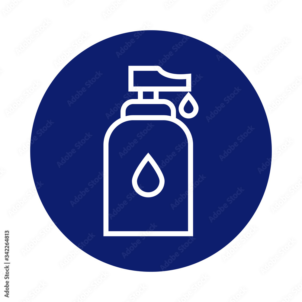 antibacterial soap bottle block style icon antibacterial soap bottle block style icon