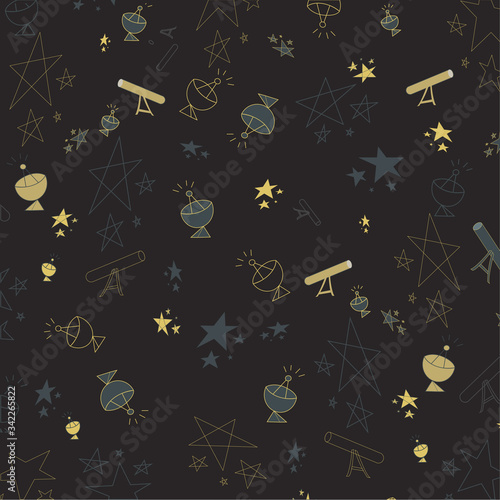 Modern astronomy pattern, great design for any purposes photo