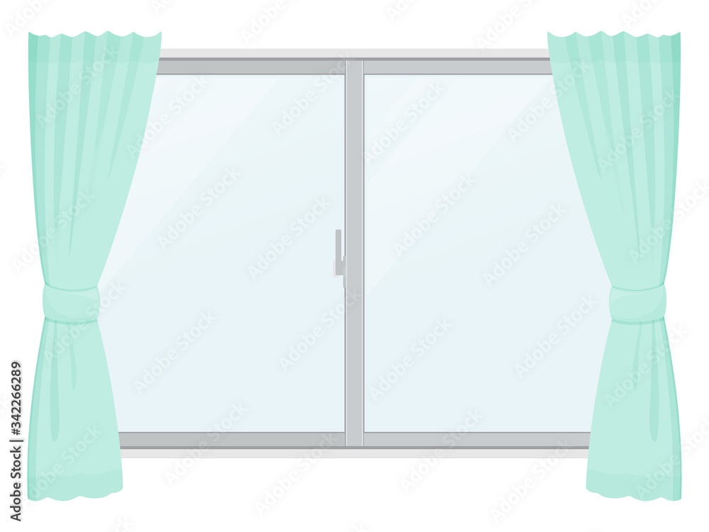 カーテンと窓のイラスト 緑 Stock Vector Adobe Stock カーテンと窓のイラスト 緑 Stock Vector Adobe Stock