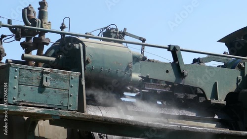 Detail einer Dampfmaschine
