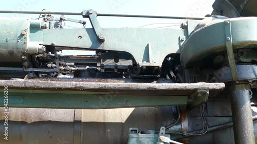 Detail einer Dampfmaschine