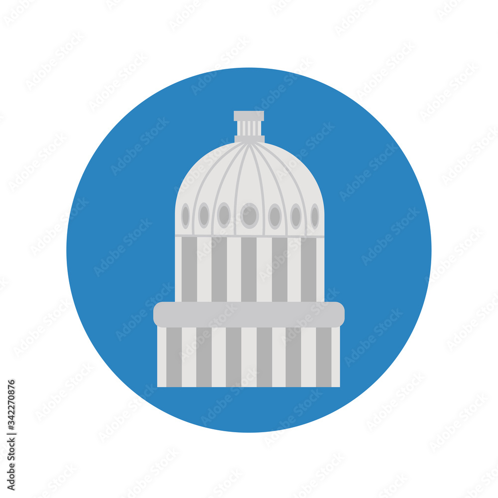 american parliament cupule block and flat style