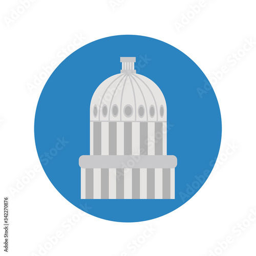 american parliament cupule block and flat style