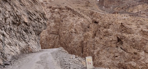 Canvas Print Breathe taking photos of Leh (Switzerland of India), Highest motorable road in the world