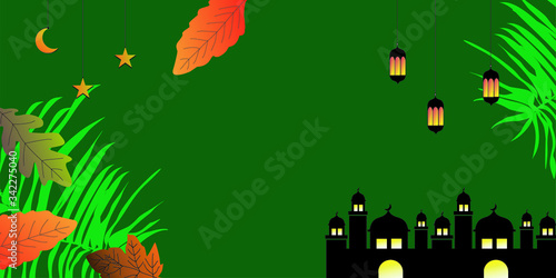 Ramadan greeting cards. Eid Al Fitr greeting cards vector illustration. Islamic template