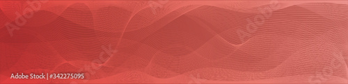 red line waves abstract background with gradient