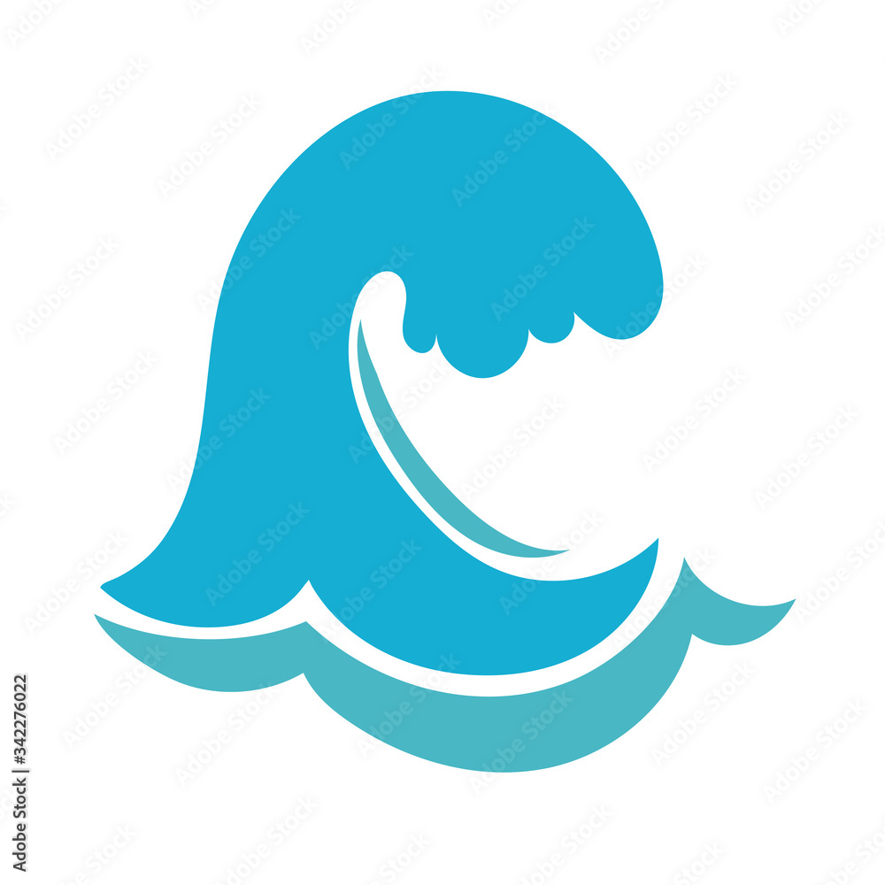 water wave ocean flat style icon water wave ocean flat style icon