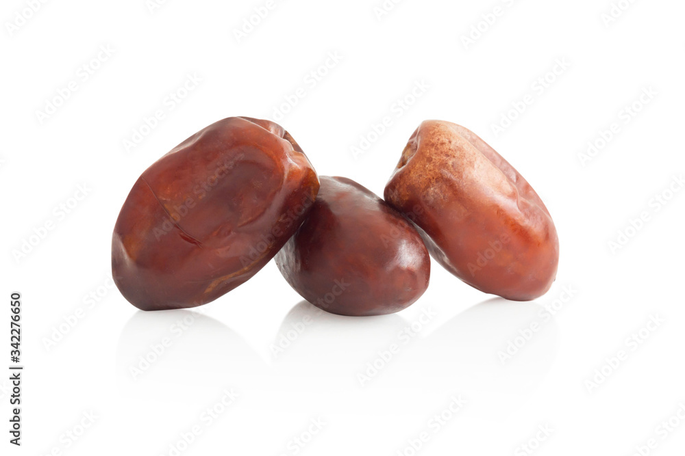 Date palm isolated on white blackground, Food healthy concept Date palm isolated on white blackground, Food healthy concept