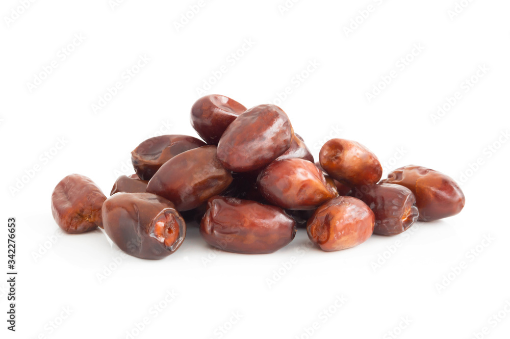 Date palm isolated on white blackground, Food healthy concept Date palm isolated on white blackground, Food healthy concept