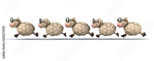 Fotografie Fun sheep