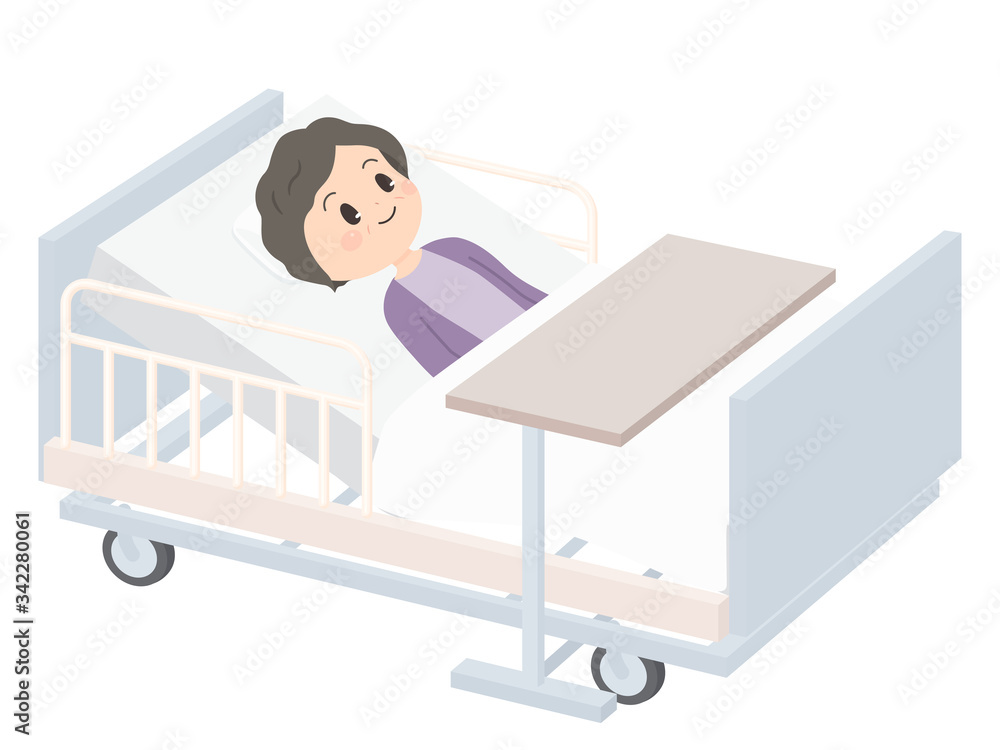 介護用ベッドのギャッジアップのイラスト テーブル Stock Vector Adobe Stock