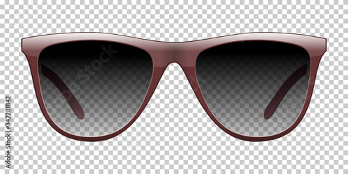 Sunglasses vector realistic illustration on a background