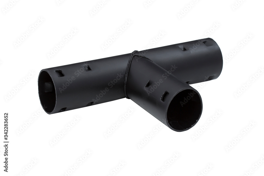 black plastic pipe