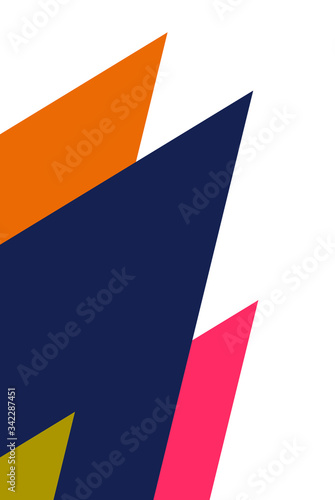 Abstract colorful background with a triangle. Geometric shape image 