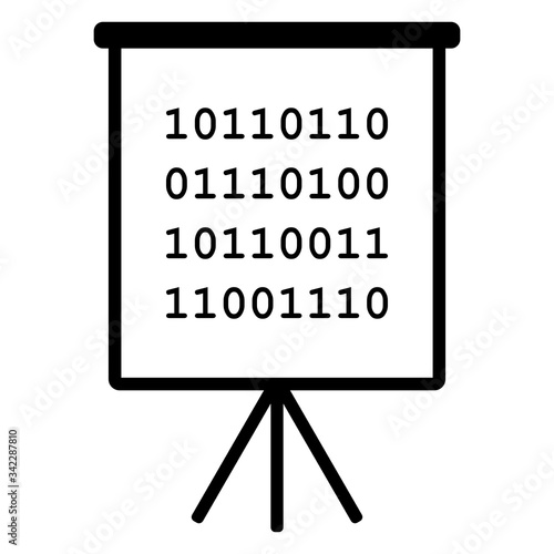 Binärcode und Flipchart