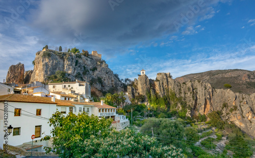 View to the village of Guadalest in Spain