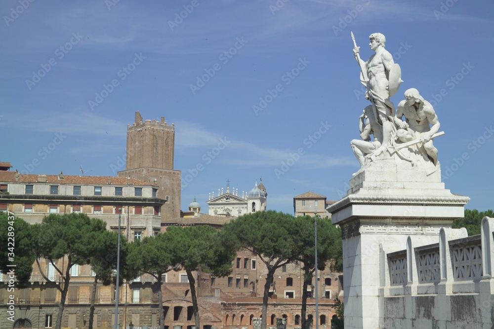 Rome. Piazza Venezia one of the most beautiful square in the world