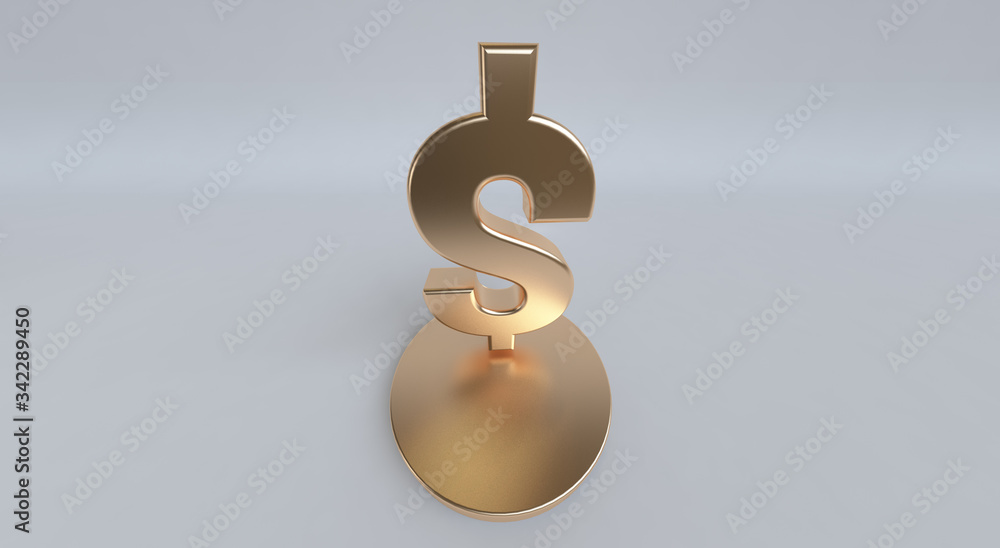 Dollar Sign icon geometrical abstract background, Stylish trendy illustration. 3d render. Dollar Sign icon geometrical abstract background, Stylish trendy illustration. 3d render.