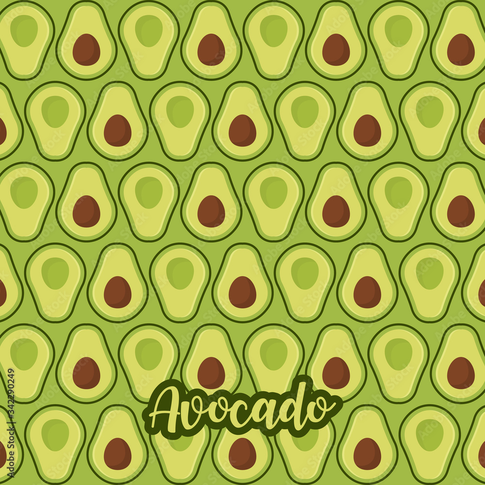 Cute and colorful avocado pattern Cute and colorful avocado pattern