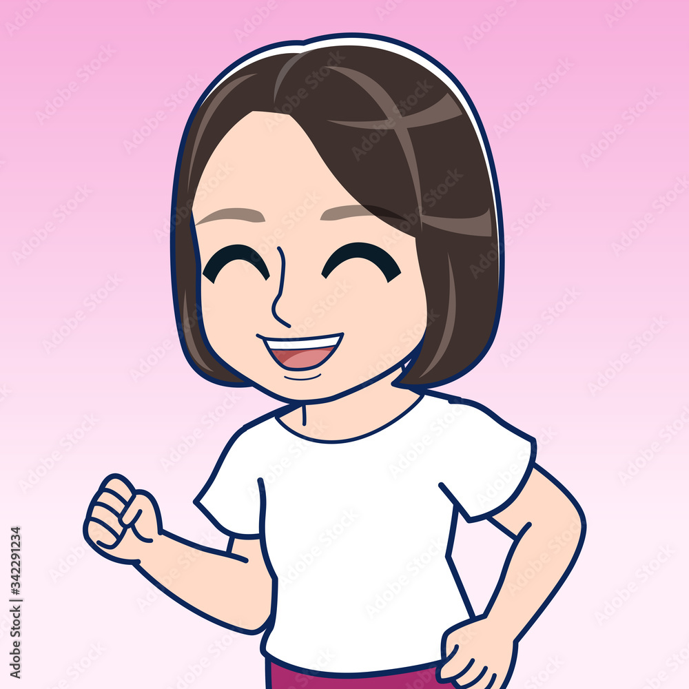 ジョギングする女の子