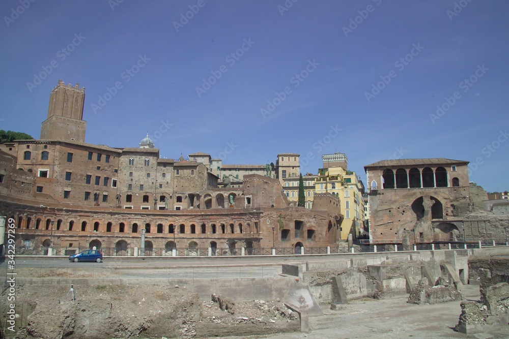 Rome. The ancient Traiano's market