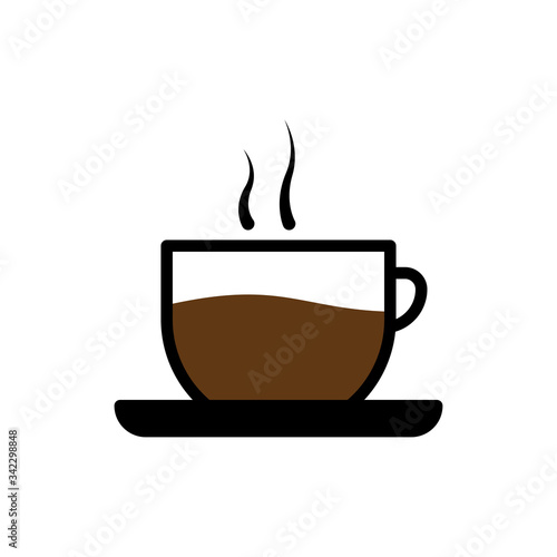 Coffee cup icon. Design template vector