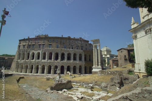 Fototapeta Rome. Marcello's theatre built in the ancient Rome