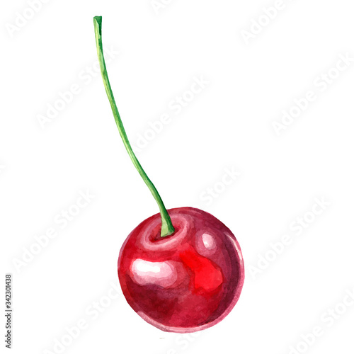 Watercolor cherry