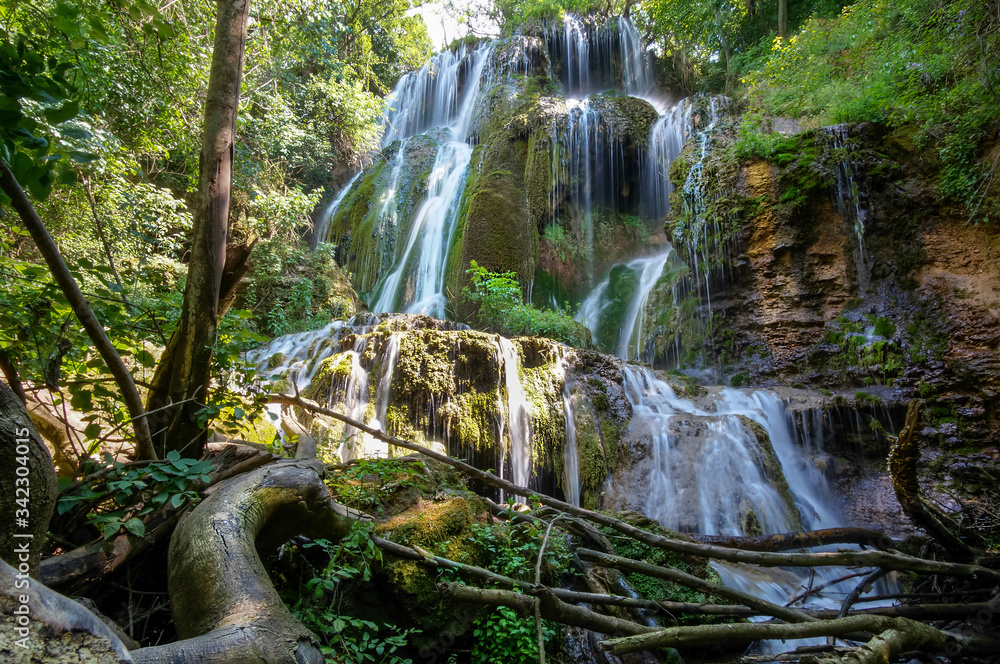 Fototapeta premium Green waterfalls