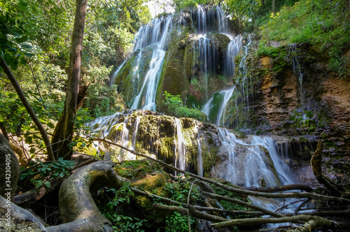 Green waterfalls