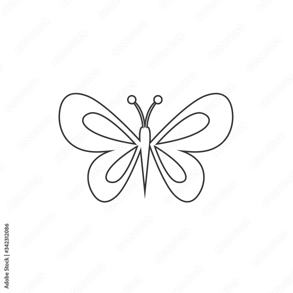 butterfly icon vector illustration design butterfly icon vector illustration design
