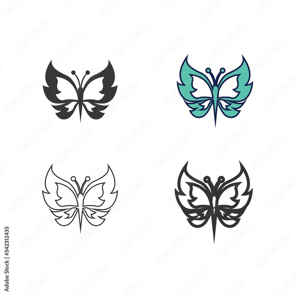 butterfly icon vector illustration design butterfly icon vector illustration design