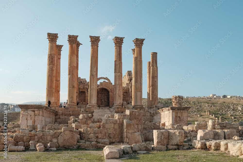 Temple of Artemis,Ancient precious ruins in roman city
in Jordan