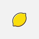lemon fruit icon vector illustration design