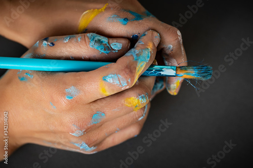 Foto Hands of an artist