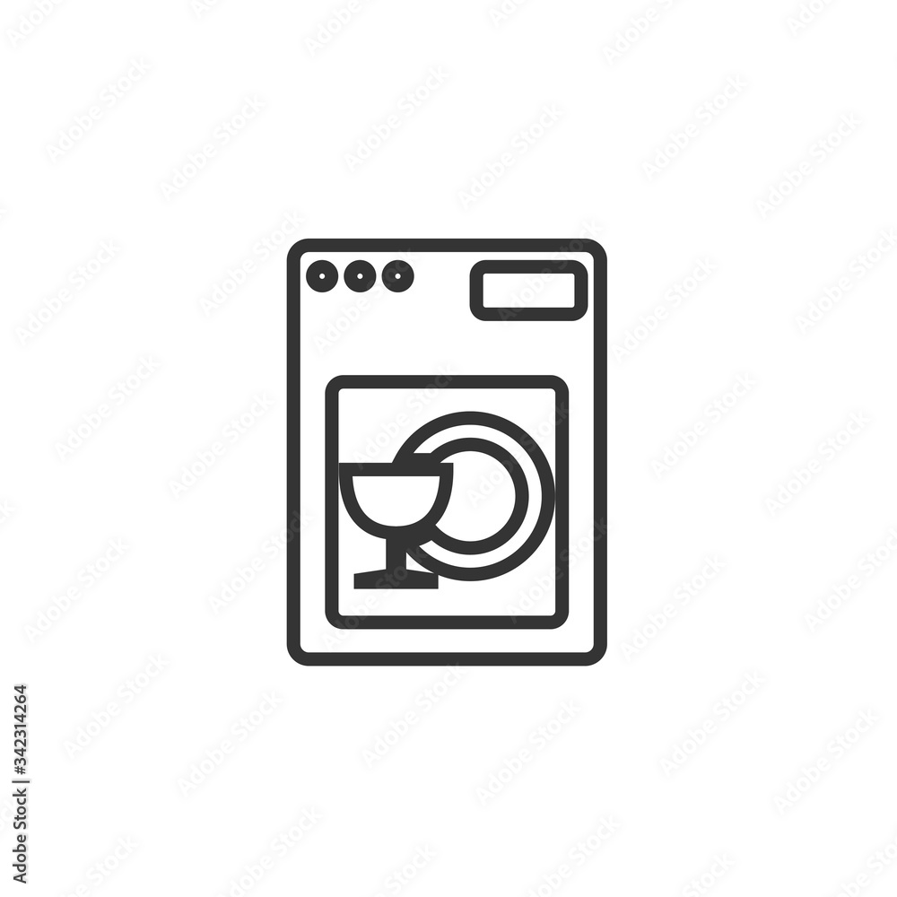 dish washing machine icon vector illustration design dish washing machine icon vector illustration design