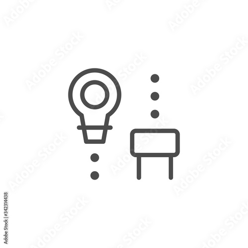Wine bung line outline icon