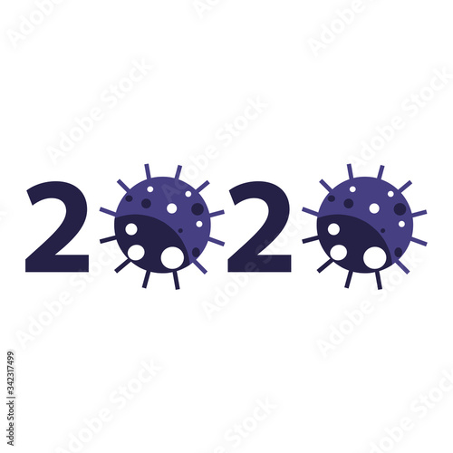 Coronavirus 2019-nCoV. Corona virus icon. Black on white background isolated. China pathogen respiratory infection (asian flu outbreak). influenza pandemic. virion of Corona-virus. Vector
