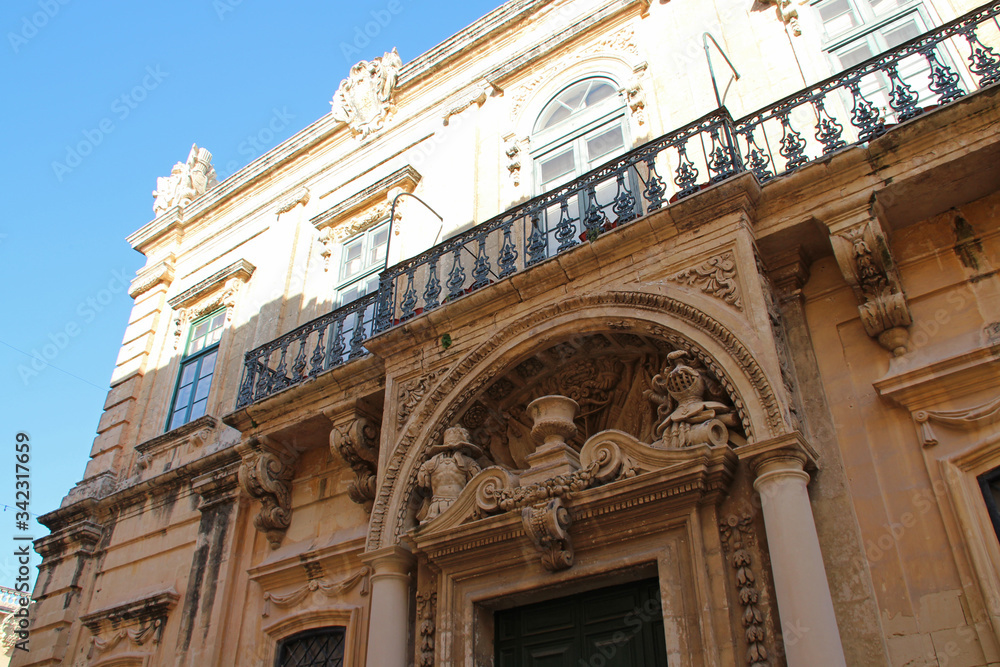 baroque palace in mdina (malta)