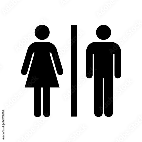 Toilet icon male and female vector