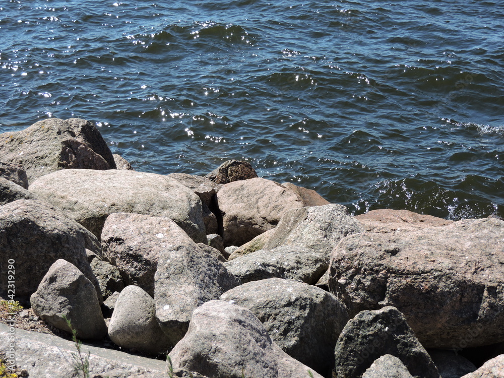 rocks in the sea, Finland