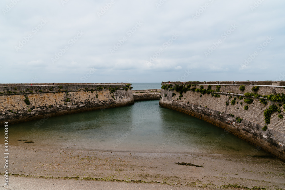 Ramparts in the citadel of Saint Martin de Re in the Island of Re