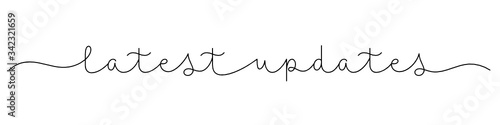 LATEST UPDATES black vector monoline calligraphy with swashes