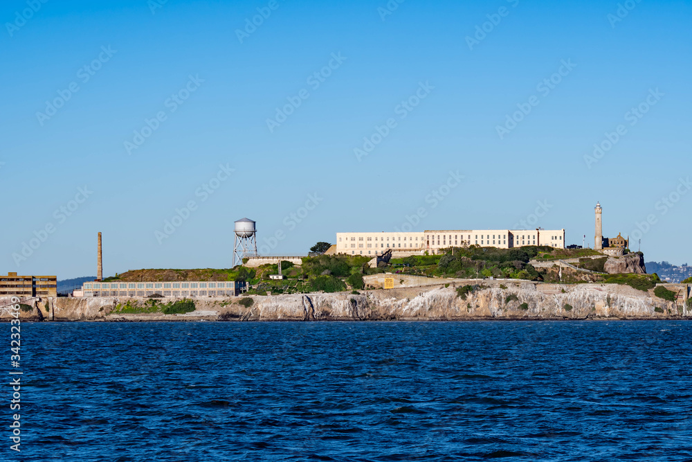 Alcatraz Island prison penitenciary, San Francisco California, USA, March 30, 2020