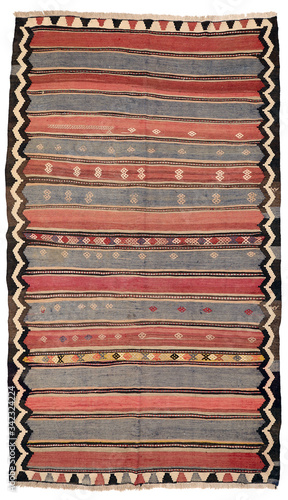 Old and modern Persian Colourful Arabesque and handmade carpet, rug gelim, and Gabbeh with the pattern.
