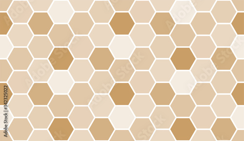 Bee honeycomb seamless pattern, art honey texture © zanna_