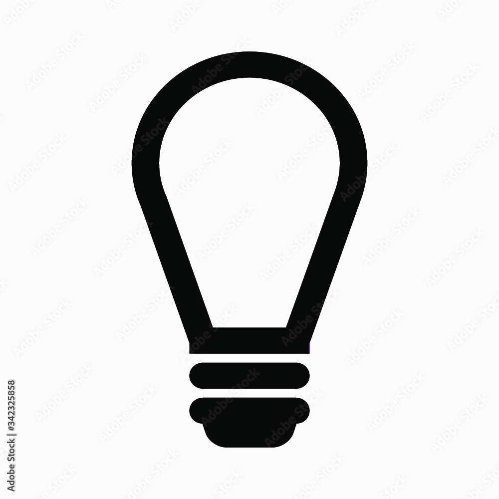 New Light Bulb line icon vector. New Light Bulb line icon vector.