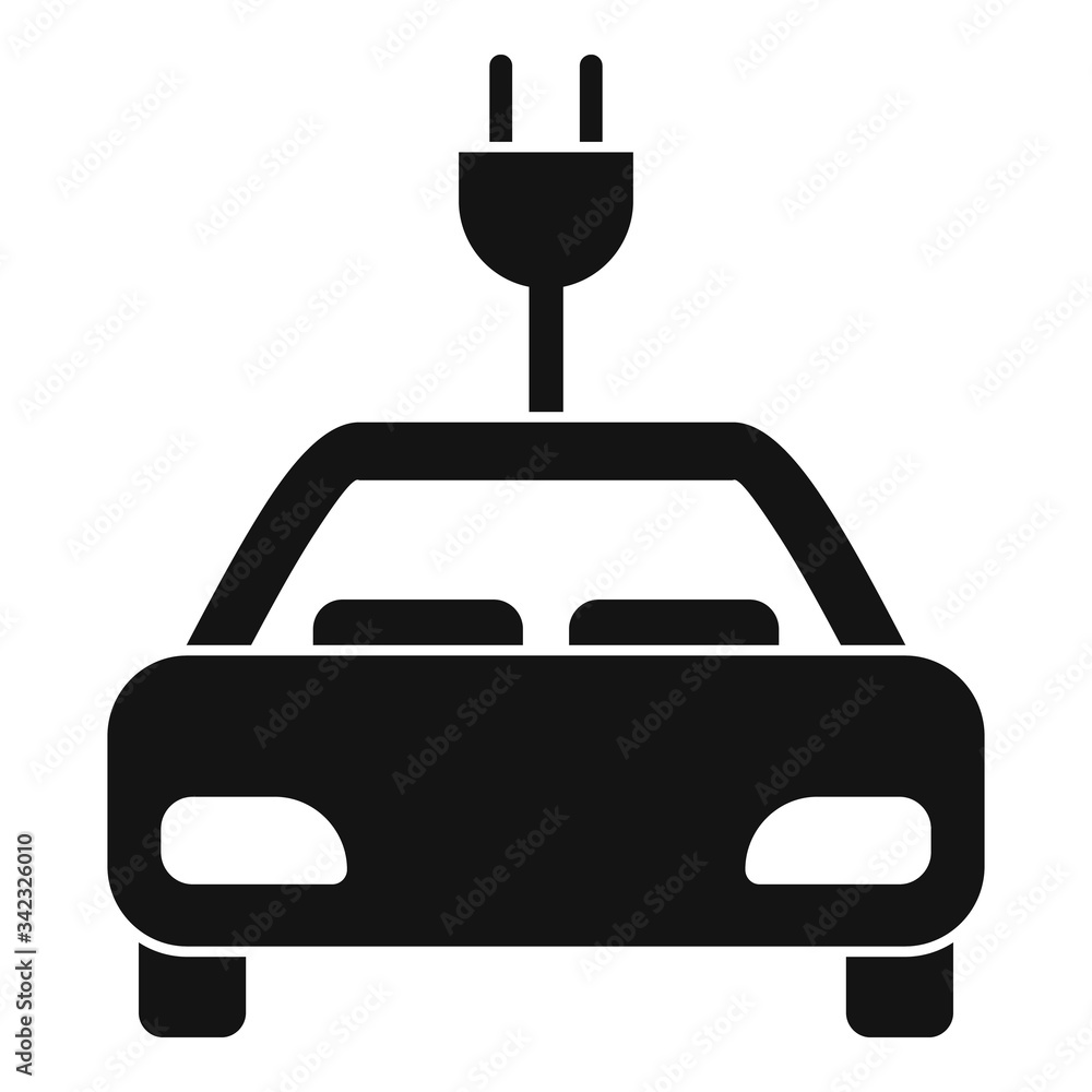 Ecology hybrid car icon. Simple illustration of ecology hybrid car vector icon for web design isolated on white background Ecology hybrid car icon. Simple illustration of ecology hybrid car vector icon for web design isolated on white background