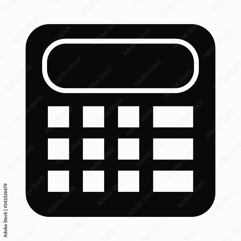 New calculator icon vector template. New calculator icon vector template.