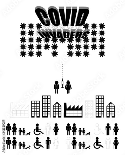 Virus, coronavirus, covid-19